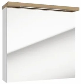 Zrkadlová skrinka Naturel Stilla + LED 60x60 cm biela STILLAE06017
