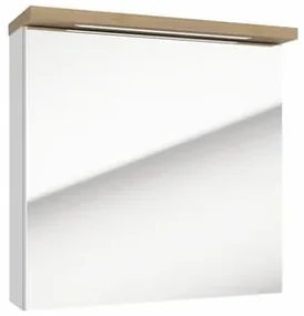 Zrkadlová skrinka Naturel Stilla + LED 60x60 cm biela STILLAE06017