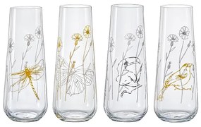Crystalex Poháre na prosecco MEADOW 250 ml, 4 ks