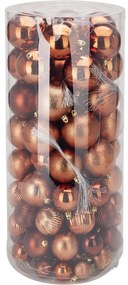 Súprava vianočných ozdôb Golden Brown, 100 ks, plast