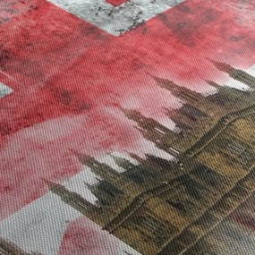 Obraz - Londýn (s hodinami) (90x30 cm)