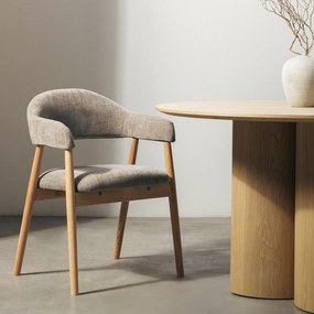 Jídelní křeslo Sorrento béžové/dub