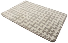 Tutumi Clover, plyšový koberec 140x200 cm, béžová, SHG-04007