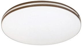 RABALUX Stropné LED svietidlo OSCAR, 18W, denná biela, 35cm, guľaté, hnedé pruhy