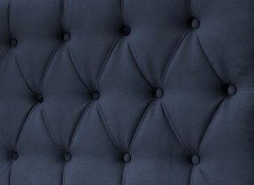 Posteľ Amy 180x200 cm, tmavo modrá látka