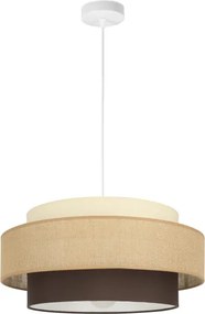Brilagi - Luster na lanku RESNA 1xE27/60W/230V pr. 40 cm béžová/čierna