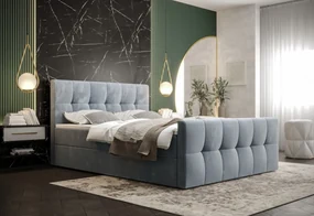 Čalúnená posteľ boxspring HATAN - monolith 37 / 160x200