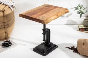 Dizajnový odkladací stolík Unity, 43 cm, akácia