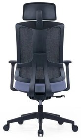 Kancelárska ergonomická stolička SLIDE — látka, sieť, viac farieb Červená
