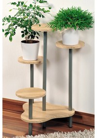 Kesper 17277 Stojan na kvety, dub sonoma, 46 x 72,2 x 46 cm