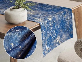 Biante Zamatový behúň na stôl Isabela IBL-005 Gold Design kráľovská modrá 45x180 cm