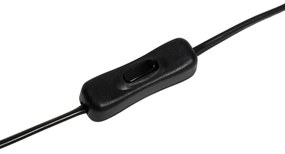 Stolná lampa Hotel Chic tmavá bronzová s čírym sklom - Pallon Trend