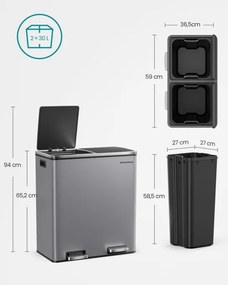 Odpadkový kôš 60L LTB060G01