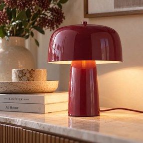 LOOMY Stolná  lampa - tm. červená