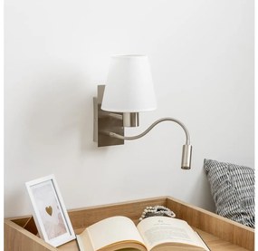 Brilagi - LED Nástenná lampa NUBILA 1xE27/25W/230V + LED/3W chróm/biela