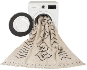 Lorena Canals, Ručne tkaný kusový koberec Berber Rhombs, 140x210, biela, kancelária