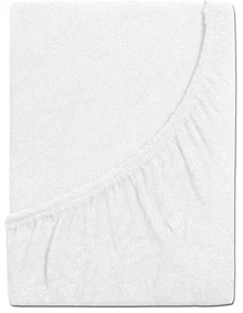 Froté plachta do detskej postieľky EXCLUSIVE 70x140 cm biela