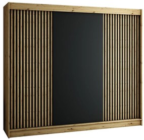 Skriňa Lamelo 250 Dub Artisan/čierna