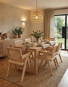 Drevená stolička Stella light s viedenským výpletom, ratan