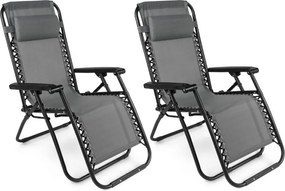 TRENDIE Záhradné ležadlo sivé