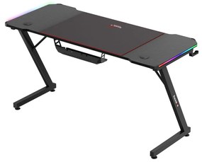 PC stolík Hyperion 3.3 (čierna + viacfarebná) (s LED osvetlením). Akcia -18%. Vlastná spoľahlivá doprava až k Vám domov. 1087506