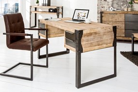 Stôl Factory 135 cm akáciový teak šedý