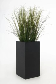 Kvetináč BLOCK, sklolaminát, výška 60 cm, antracit