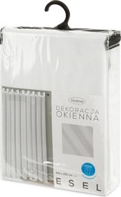ZÁCLONA NA KRÚŽKOCH ESEL 350X250 CM BIELA