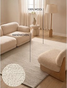 Krémový ručne tkaný vlnený koberec 200x300 cm Richmond Diana – Ted Baker