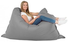 Vankúš na sedenie sivý nylon