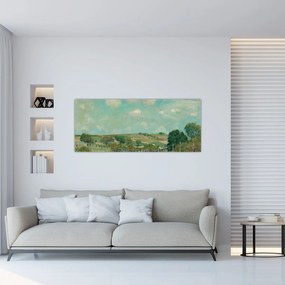 Obraz - Alfred Sisley,  Meadow, reprodukcia (120x50 cm)