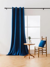 Kráľovsky modrý zatemňovací záves VELVET 140x250 cm Zavesenie: Riasiaca páska