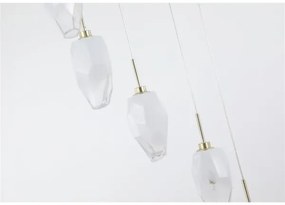 Searchlight 23147-8SB - Závesný luster na lanku ROCKY 8×G9/33W/230V