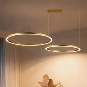Brilagi - LED stmievateľný luster na lanku PORTOFINO LED/98W/230V zlatý +DO