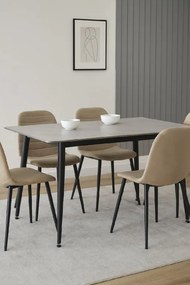 Noela Jedálenský stôl s keramickou doskou v dekore bieleho mramoru CERAMON 120