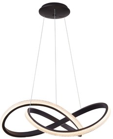 LED stmievateľný luster Infinity 80 Cct čierna s diaľkovým ovládaním
