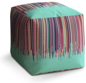 Taburet Cube stékajúca farba, farebná