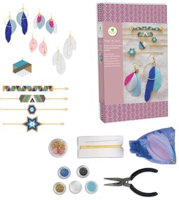 Výroba šperkov - japonské korálikové šperky a náušnice s perím