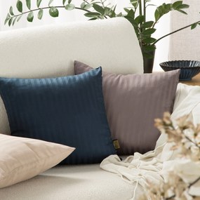 SATÉNOVÁ OBLIEČKA NA VANKÚŠ VERA 40X40 CM HNEDÁ