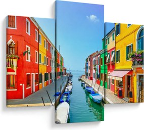 Obraz - Ostrov Burano, Benátky, Taliansko (90x60 cm)