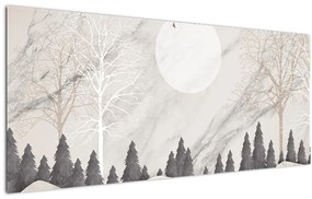 Obraz - Zimná krajina (120x50 cm)