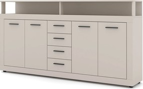Komoda Luna 190 cm kašmírová