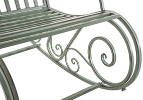 Kovové hojdacie kreslo Smile - Zelená antik