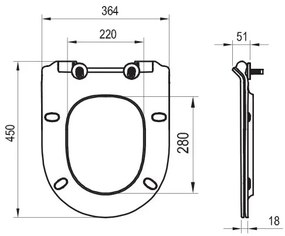 Ravak X01861 - WC sedátko SoftClose VITA SLIM biele