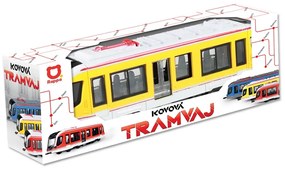 Rappa Kovová električka žltá, 20 cm​