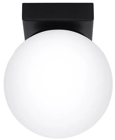 Stropné svietidlo Yoli, 1x biele sklenené tienidlo, b