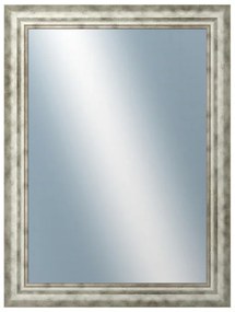 DANTIK - Zrkadlo v rámu, rozmer s rámom 60x80 cm z lišty TRITON široký strieborný (2950)