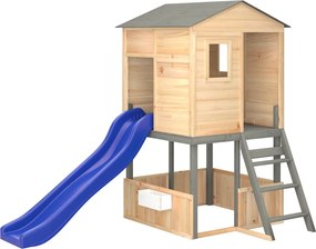 vidaXL Vonkajšia súprava na hranie masívna jedľa