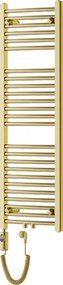 Mexen Ares, elektrické vykurovacie teleso 1200x400 mm + vykurovacia tyč 300 W, zlatá lesklá, W102-1200-400-2300-50