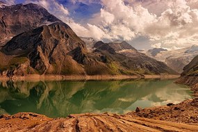 Fototapeta jazero v horách - 300x200
